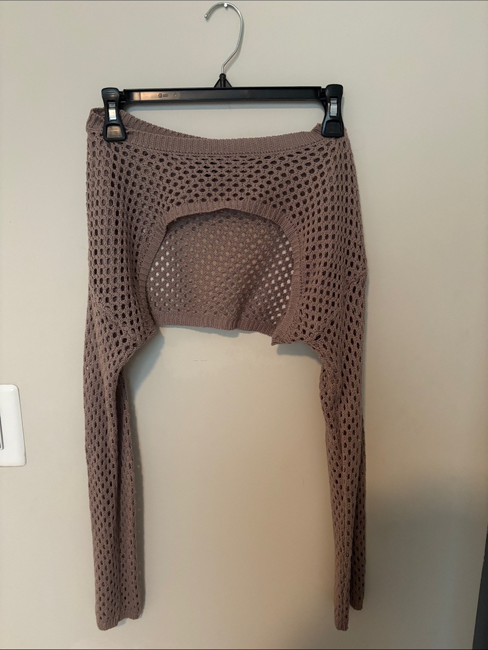 Forever 21 Taupe Open-Knit Bolero Shrug🤎✨